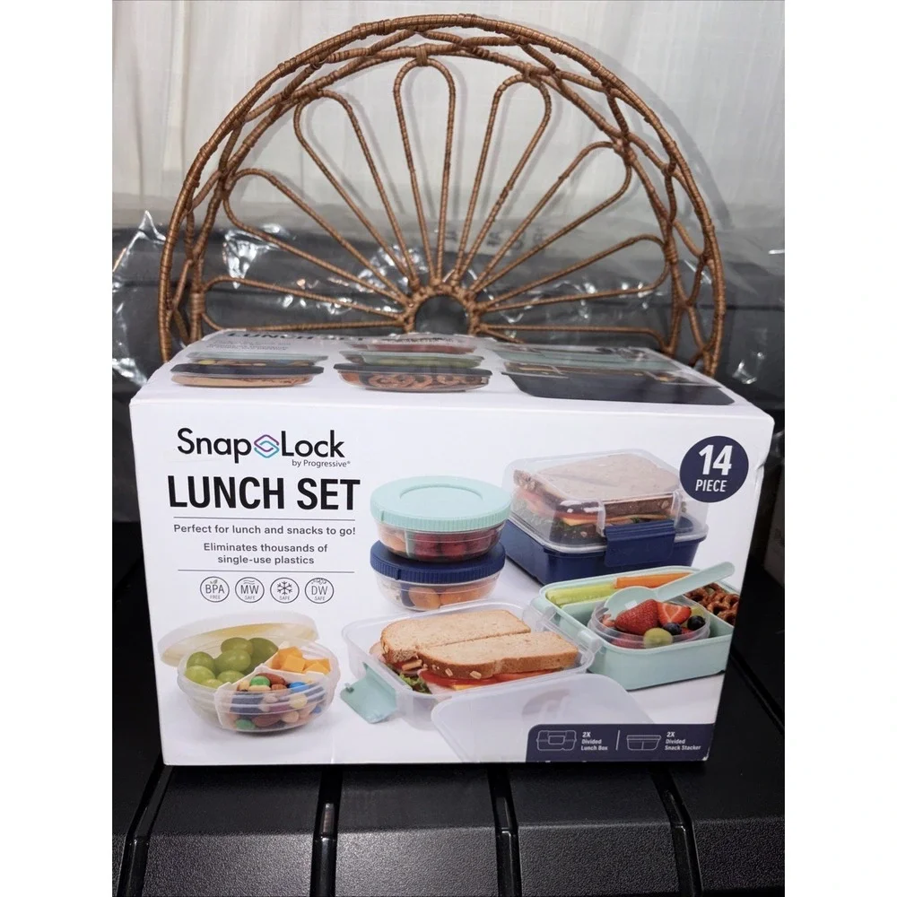 Progressive Snaplock Salad Container Set (14 Piece Set)- BRAND NEW IN‎ BOX
